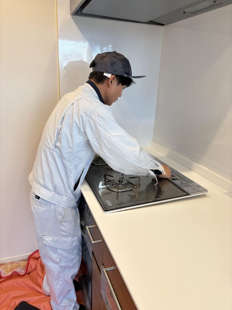 ガスコンロからIHコンロ交換